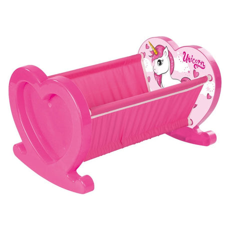 Dolu Einhorn-Puppenwiege rosa