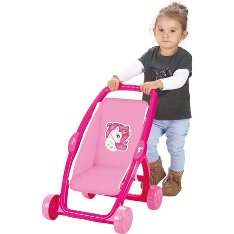 Dolu Einhorn Kinderwagen rosa