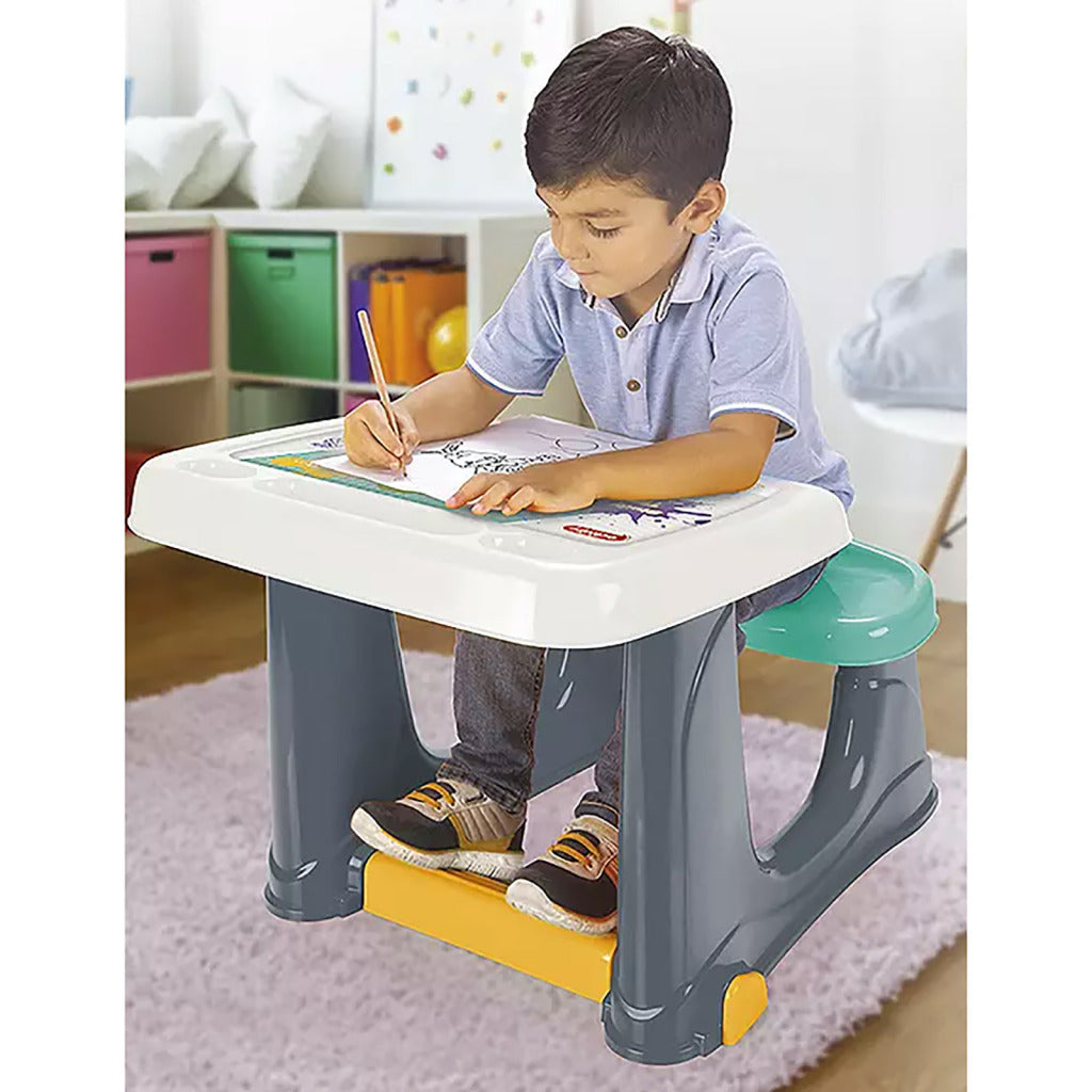 Dolu 2663 Schreibtisch für Kinder 50x77x57 grau blau weiß
