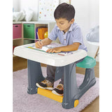 Dolu 2663 Schreibtisch für Kinder 50x77x57 grau blau weiß