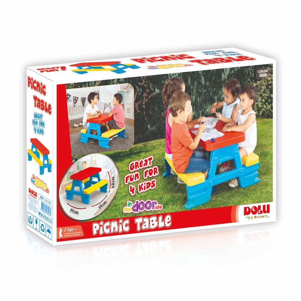 Dolu Picknicktisch 43x77x71 cm