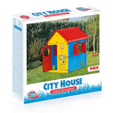 Dolu Dolu Spielhaus 132x104x104 cm Rot Gelb Blau