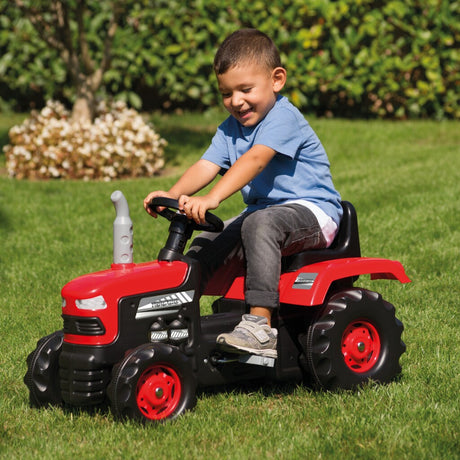Dolu Trettraktor mit Hupe rot schwarz