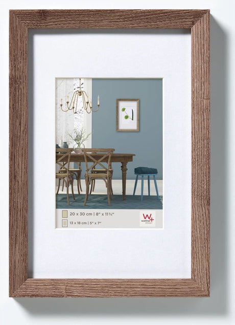 Walther Fiorito – MDF-Holzrahmen – Fotogröße 13 x 18 cm – Walnuss