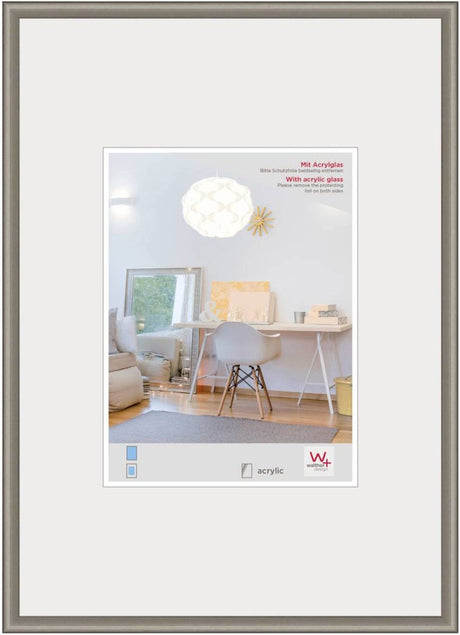 Walther New Lifestyle - Kunststoffrahmen - Fotogröße 42x59,4 cm (Din A2) - Stahl