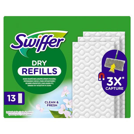Swiffer Dry Fresh Nachfüll-Bodenwischtücher, Box mit 52 Stück