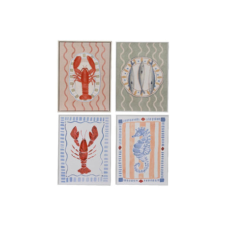 Decoris Wanddeko-Leinwand Meerestiere 30x1,5x40cm