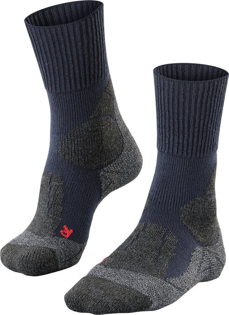Falke TK1 Anti-Blister Wandersocken aus dickem Woll-Funktionsmaterial Damen Blau – Größe 37-38