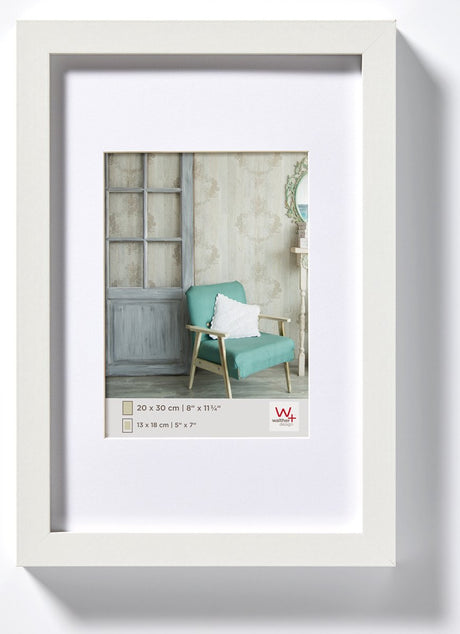 Walther Stockholm – MDF-Holzrahmen – Fotogröße 20 x 30 cm – weiß