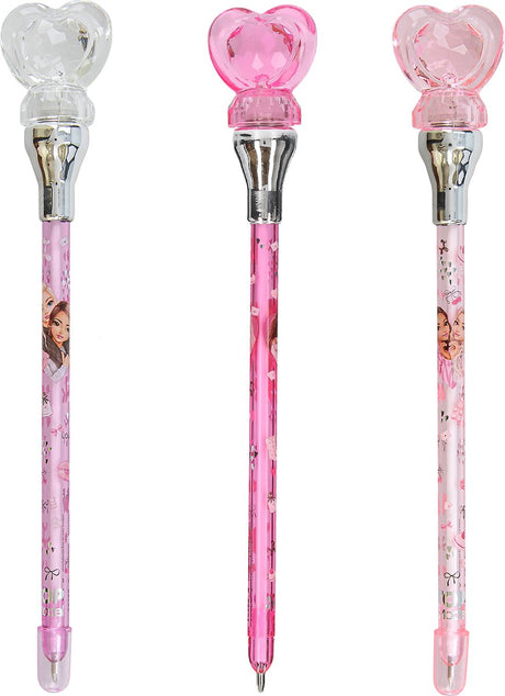 Depesche - topmodel pen met hartlampje - my bff - 1 stuk
