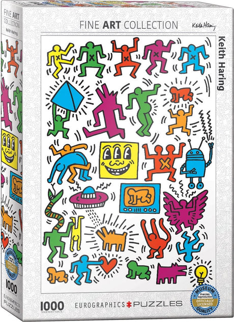 Eurographics – Collage – Keith Haring – 1000 Teile 48 x 68 cm (B x H) – Kunstpuzzle