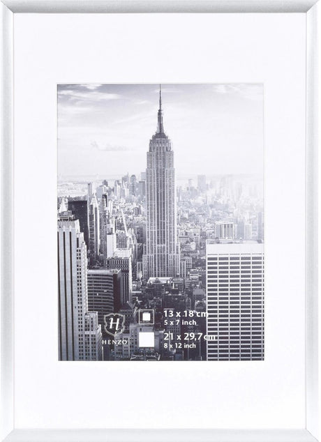 Henzo Fotorahmen – Manhattan – Fotogröße 21 x 30 cm – Silber