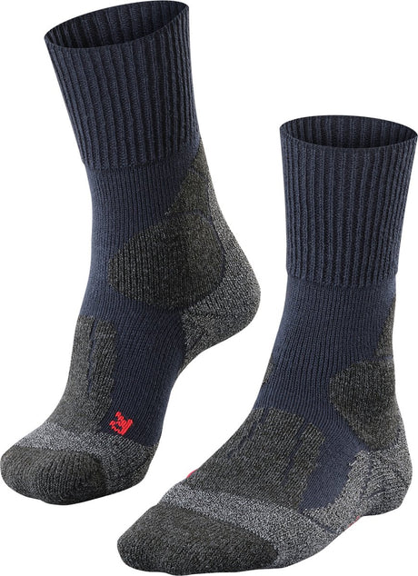 Falke TK1 Anti-Blister Wandersocken aus dickem Woll-Funktionsmaterial Herren blau – Größe 44-45