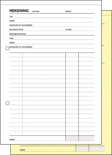 Sigel Geldscheinblock A5 – Express – 2x50 Blatt – selbstdurchschreibend – SI-30265