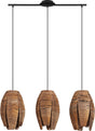 Eglo mongu 1 hanglamp - e27 - 79,5 cm - zwart bruin