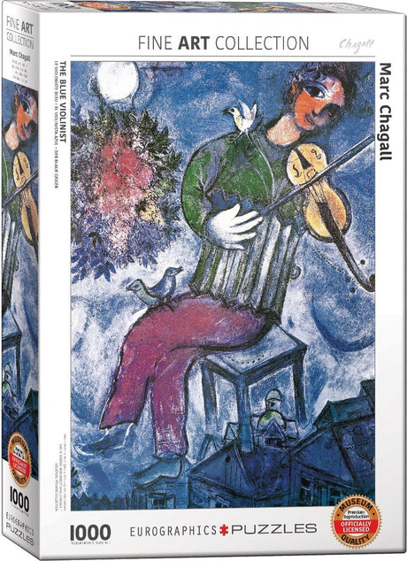 Eurographics – Der blaue Geiger [le violoniste bleu] – Marc Chagall – 1000 Teile 48 × 68 cm (B × H) – Kunstpuzzle