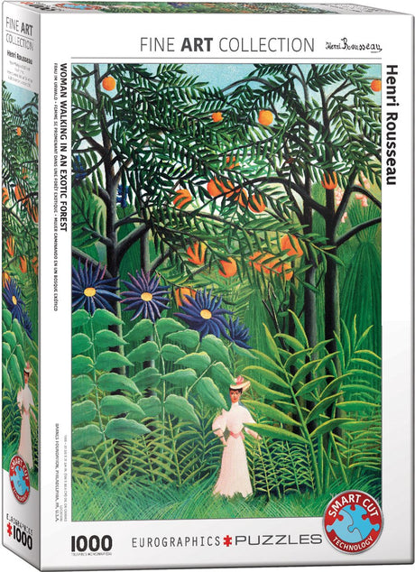Eurographics – Frau in einem exotischen Wald [femme dans une foraêt exotische] – Henri Rousseau – 1000 Teile 48×68 cm (B×H) – Kunstpuzzle