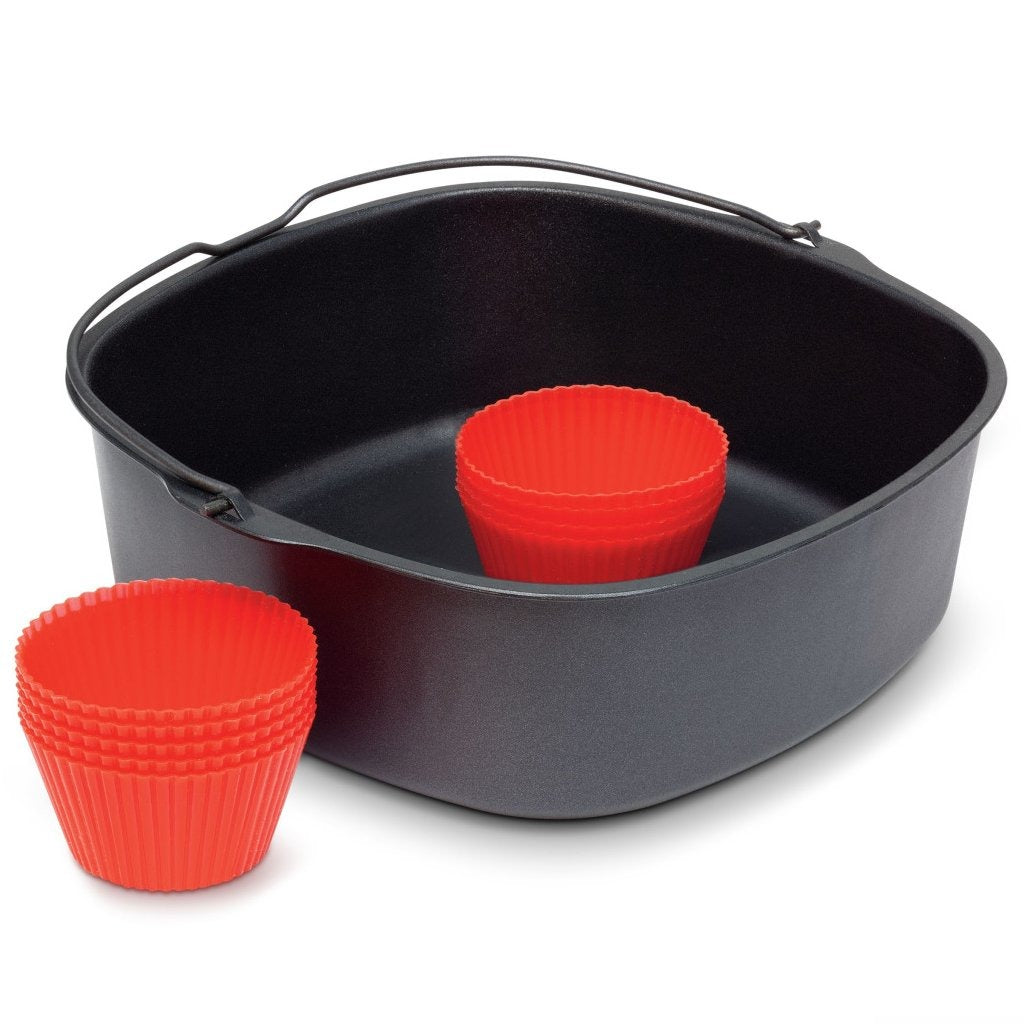 Philips HD9952 00 Backset für Airfryer Schwarz Rot