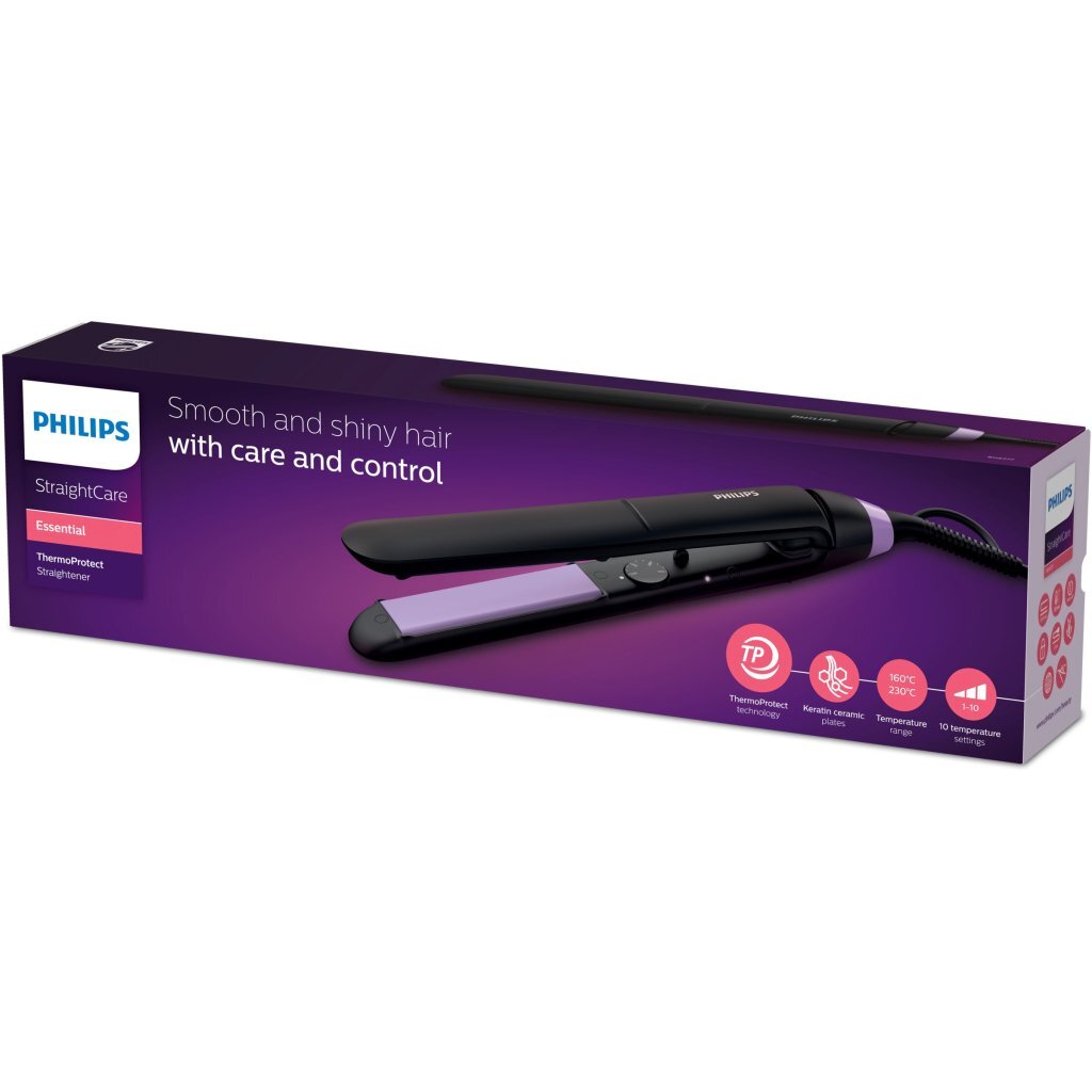 Philips bhs377 00 Haarglätter schwarz