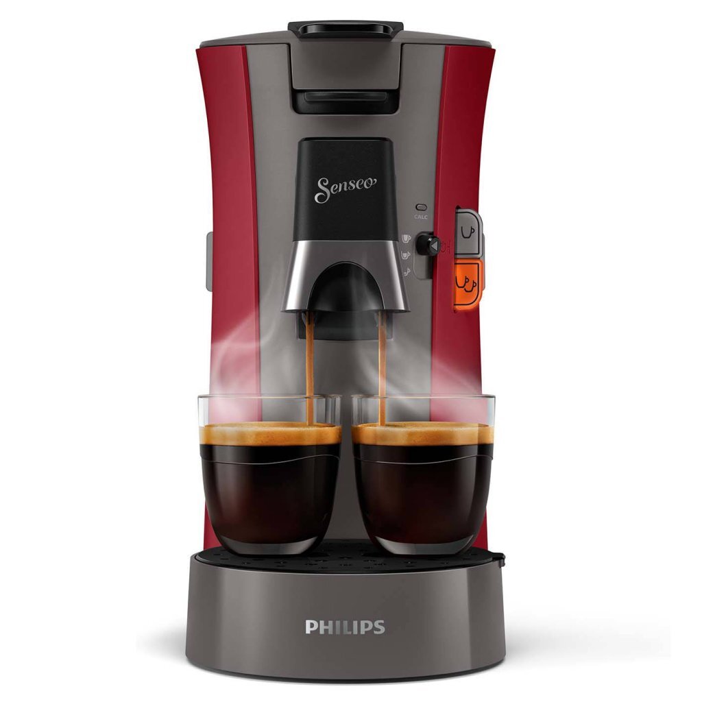 Philips CSA230 90 Senseo Select Kaffeepadmaschine rot grau