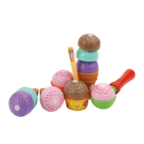 Grundnahrungsmittel-Eiscreme-Set