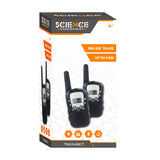 Science Walkie Talkie Twin Set schwarz 3 km