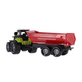 Traktor anderer Marken mit rotem Anhänger + Licht und Sound
