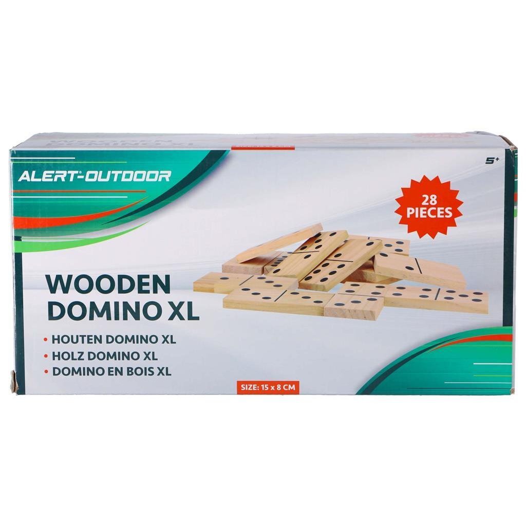 Alert Outdoor-Spiel Domino XL Holz 7,5 x 15 cm 7,5x15cm