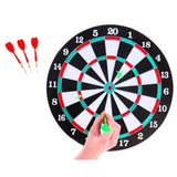 Keine Marke Dartscheibe zweiseitig mit 6 Pfeilen 37 cm | 3 Stück