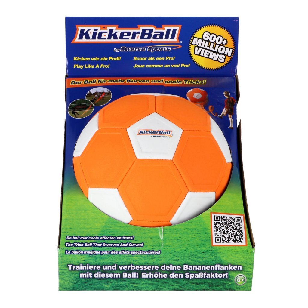 Kickerball Fußball orange Größe 4