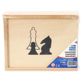 Osa Private Label Schachfiguren im Karton 19 x 15,5 cm | 3 Stück