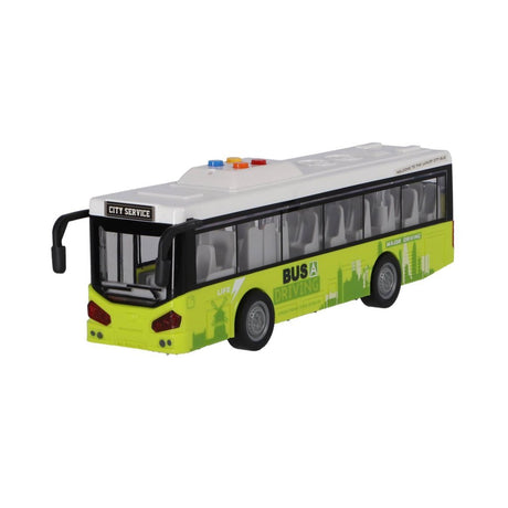 Stadtbus anderer Marken 1:16 + Licht und Ton weiß grün