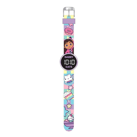 Accutime Gabbys Puppenhaus-Uhr, LED, rund, abnehmbarer Akku | 3 Stück