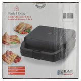 Tägliches Sandwich-Waffeleisen für zu Hause, 3 Platten