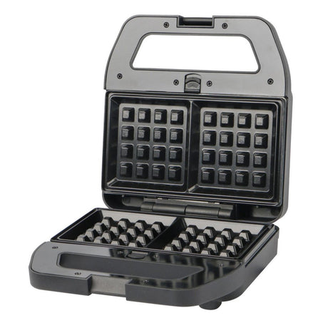 Daily Home Sandwich-Waffeleisen-Set schwarz