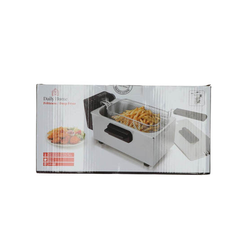 Daily Home Fritteuse 3l Edelstahl schwarz
