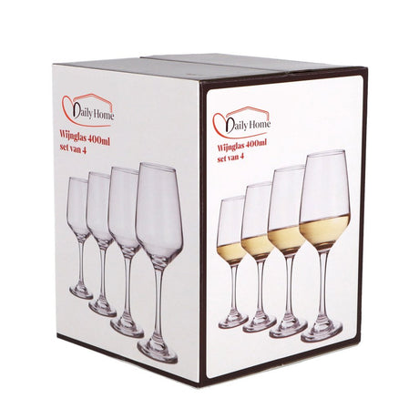 Daily Home Weinglas 400 ml 4er-Set | 6 Stück