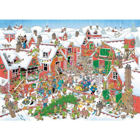 Jumbo-Puzzle Jan Van Haasteren Santa's Village 1000 Teile