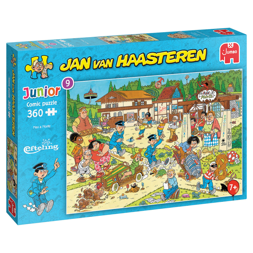 Jumbo Jan van Haasteren Junior 9 Puzzle Efteling Max Mortiz 360-teiliges Kinderpuzzle