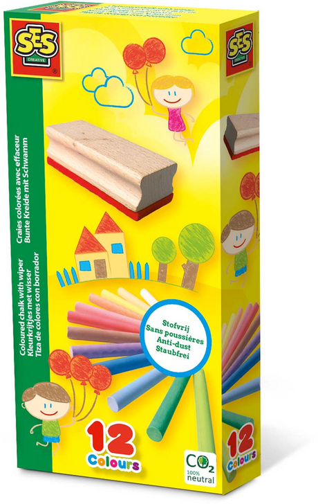 Satz Buntstifte mit Radiergummi
