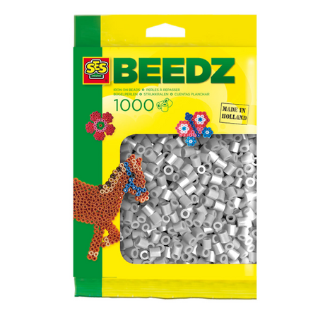 Ses Bügelperlen - grau, 1000 Stk.