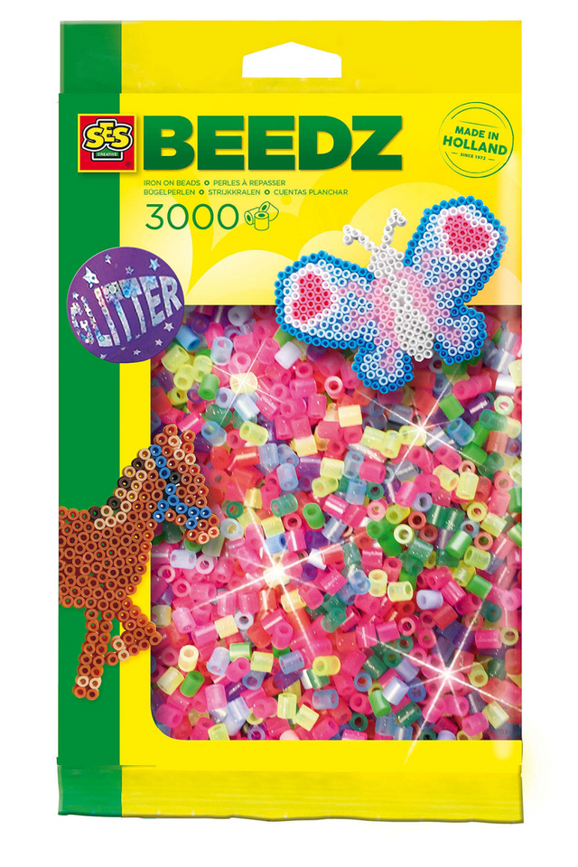 Ses creative ses Bügelperlen - Glitzer, 3000 Stk.
