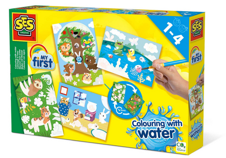 Ses kreative Ses meine ersten Farben mit Wasser – versteckte Tiere