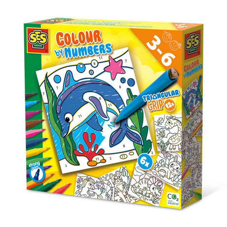 SES Creative SES Malen nach Zahlen – Dreieck-Griffmarker