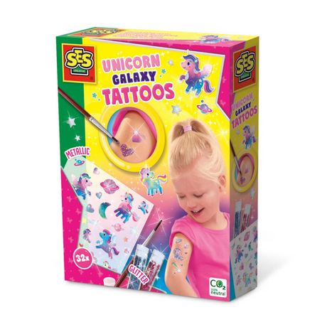 Ses kreative Ses Einhorn-Galaxie-Tattoos
