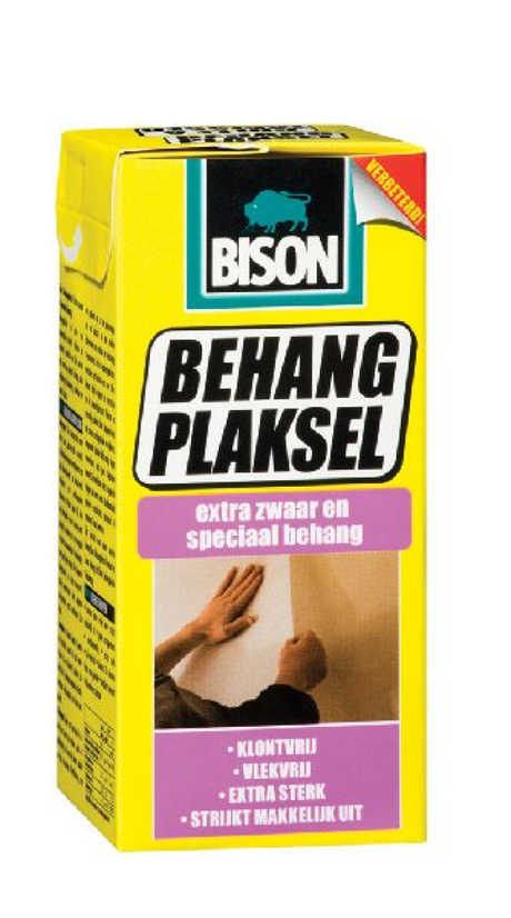 Bison Tapetenkleister Extra Heavy Spezial-Tapetenpaket 200 g, auf Basis hochwertiger Zellulose und Kunstharz, hinterlässt keine Flecken, klumpt nicht, lässt sich leicht verteilen, superstark