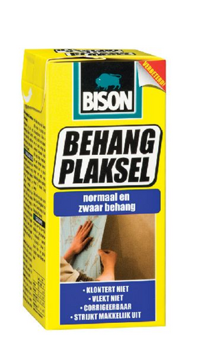 Bison Tapetenkleister normale und schwere Tapetenpackung 125 g, hinterlässt keine Flecken, klumpt nicht, lässt sich leicht verteilen, superstark, pH-neutral, innerhalb von 15 Minuten gebrauchsfertig