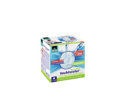 Bison Moisture Absorber® Nachfülltablette 2x 100 g, Luftentfeuchter, geeignet für Moisture Absorber® Ambiente, gegen hohe Luftfeuchtigkeit, keine Batterie erforderlich, auch für Wohnwagen und Wohnmobile geeignet
