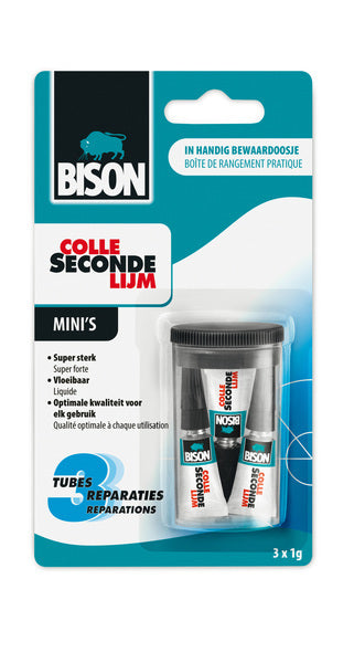 Bison bi-6309066 Superkleber Mini 3x1 Gramm