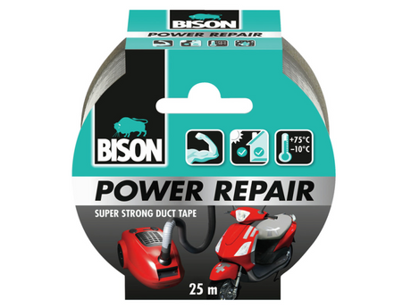 Bison Power Reparaturband grau 25 m x 4,8 cm